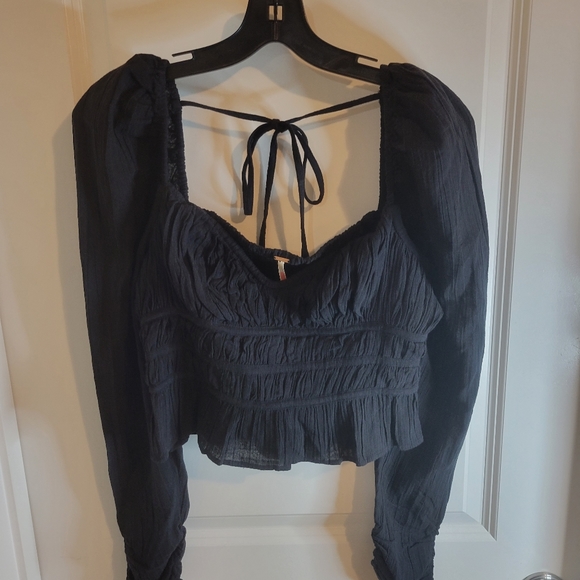 Free People Aurora Top Black - Picture 2 of 7